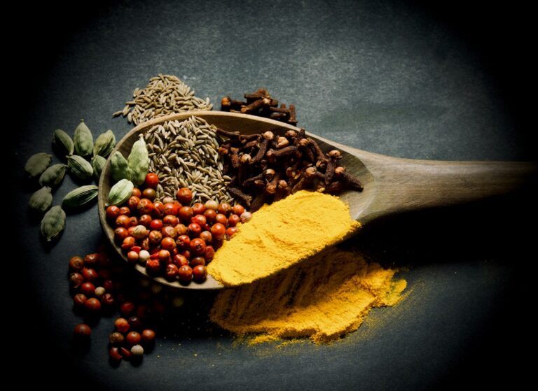 Photo exotic spice blends