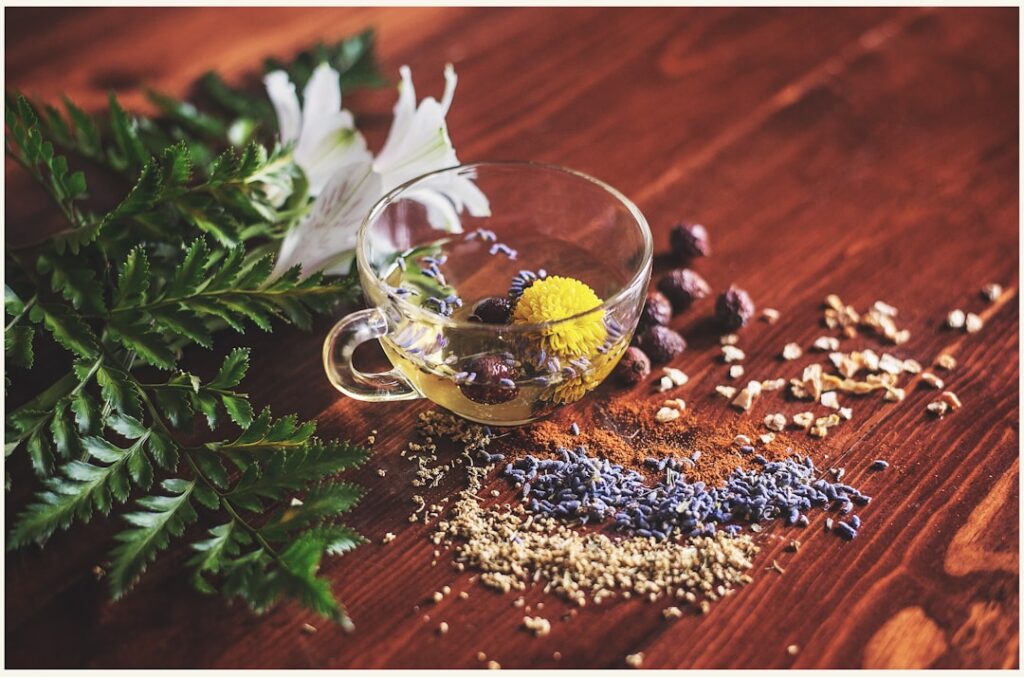 Photo tea blends for immune support