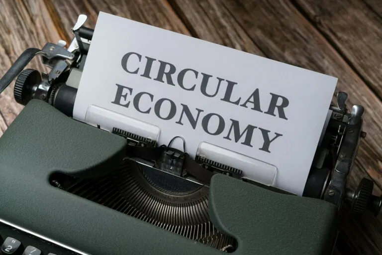 Photo circular economy infographic