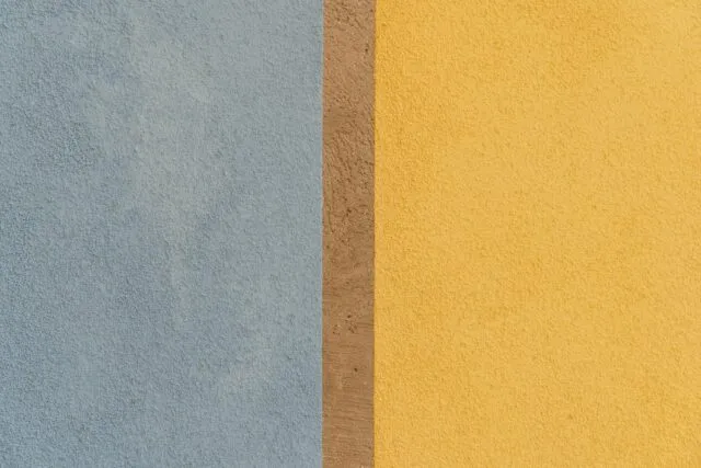 Photo wallpaper and washable paint combinations wall