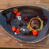 Photo red wine chocolate dessert pairing